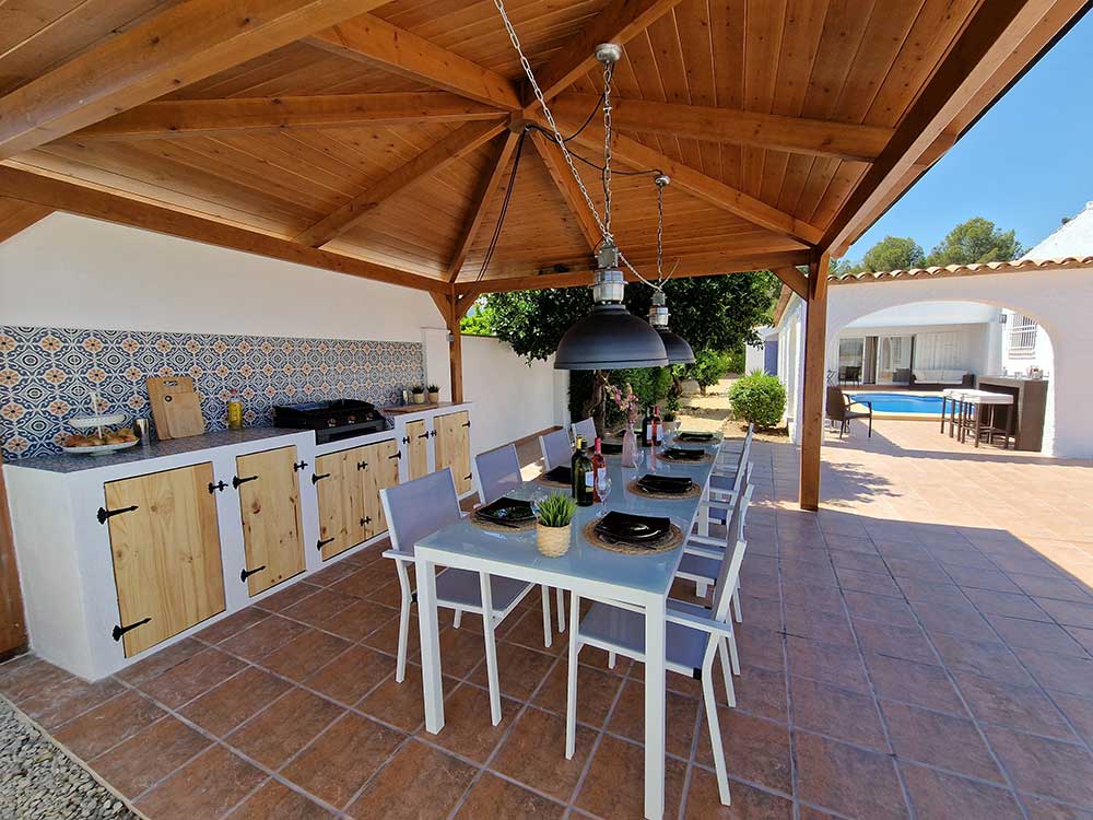 Buitenkeuken vakantiehuis Spanje