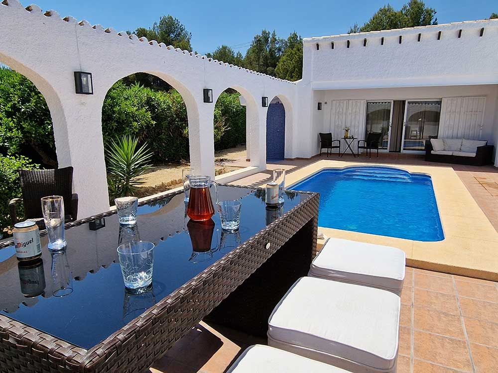 Buitenbar vakantiehuis Spanje