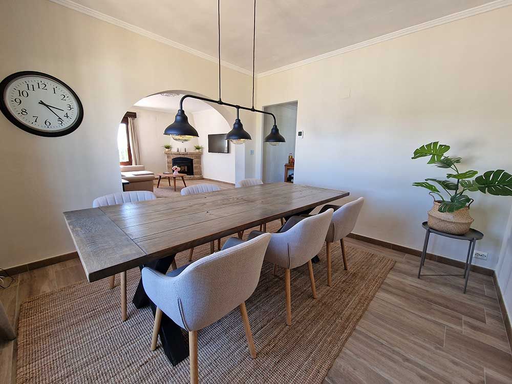 Eetkamer vakantiehuis Spanje